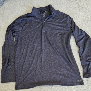 Mens Dark Grey Long Sleeve  DryTek Shirt. Size Medium.